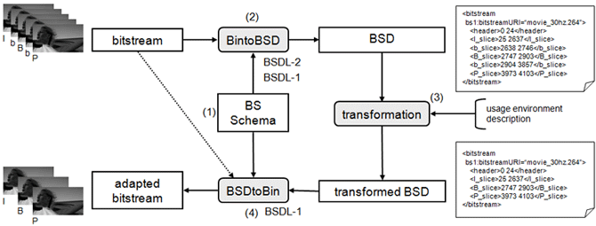 BSD-driven content adaptation with BSDL
